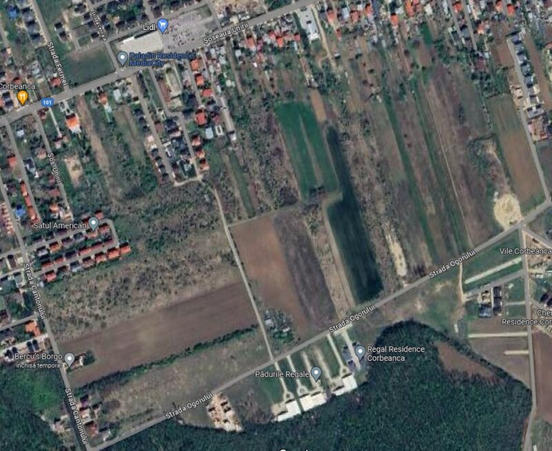 Corbeanca teren intravilan 5000 mp compact deschidere 22 ml, utilitati in zona