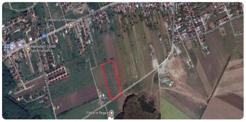 Corbeanca teren intravilan 5000 mp compact deschidere 22 ml, utilitati in zona